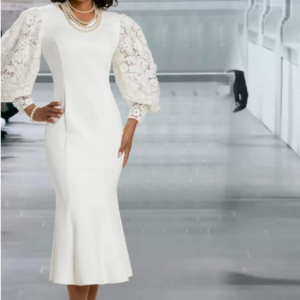 Lamae's Beautiful in All White Dress