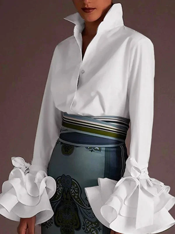 Lamae's Couture White Beautiful Blouse